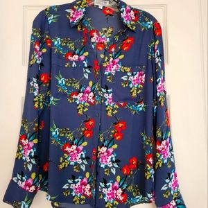 EXPRESS Women's Button down Blouse the portofino shirt Small